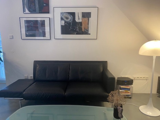 Image 1 of Leather sofa "Jason" by Walter Knoll - 2-seater - black