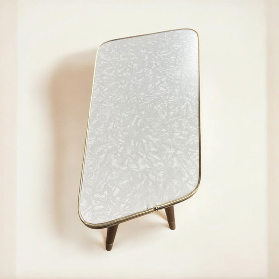 Image 1 of Kidney-shaped table/flower bench made in Germany in the 1950s, can also be used as a side table