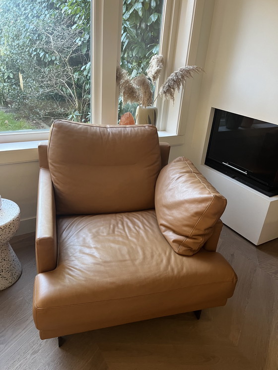 Image 1 of Linteloo fauteuil George Leer 2x