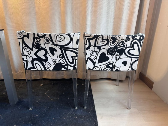 Image 1 of chaises Kartell Mademoiselle en tissu Moschino