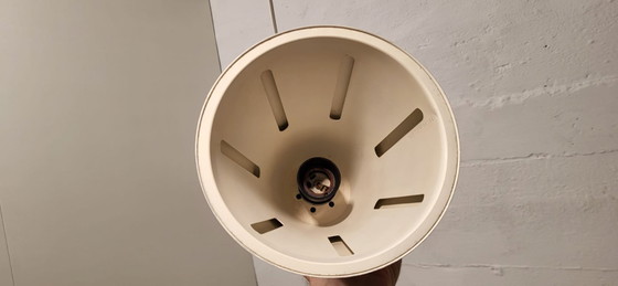Hala Zeist H.Th.J.A. Busquet Conical Pendant lamp, 1950s, Metal, Grey, Vintage (photo 10 of 11)