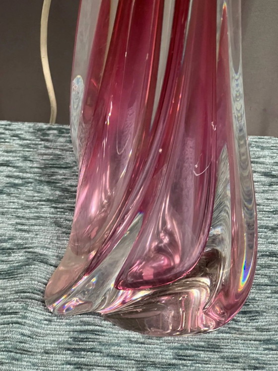 Lampada in cristallo massiccio Val Saint Lambert. – Lampade da tavolo, Crystal, Glass, Vintage (photo 4 of 9)