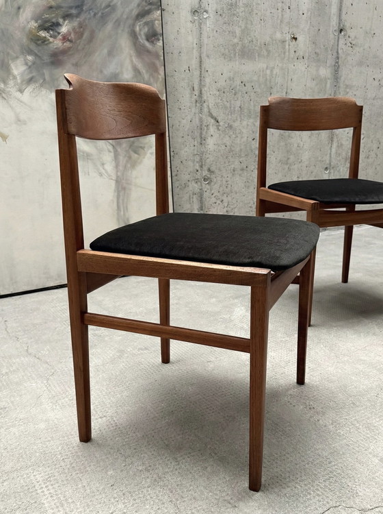 Image 1 of HARTMUT LOHMEYER PER WILKHAHN TAVOLO DA PRANZO IN LEGNO DI TEAK E 4 SEDIE DA PRANZO ANNI '60