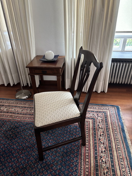 Antique table with 4 chairs