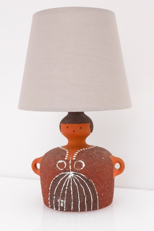 Scandinavian Pottery Table Lamp by Thomas Hellström for Nittsjö, 1970s – tafellampen, Ceramic
