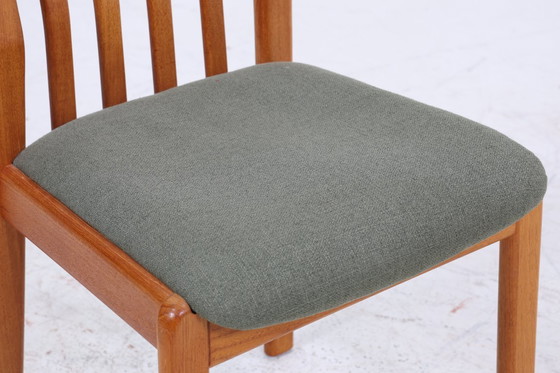 Image 1 of Set of 4 vintage teak Dyrlund chairs from the 60s | Mid - Century kitchen chair dining chairs vintage retro #06-48