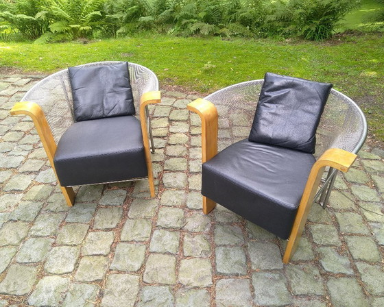 Image 1 of  1 pair of Lounge chairs Sesesong Saison by Bulfoni