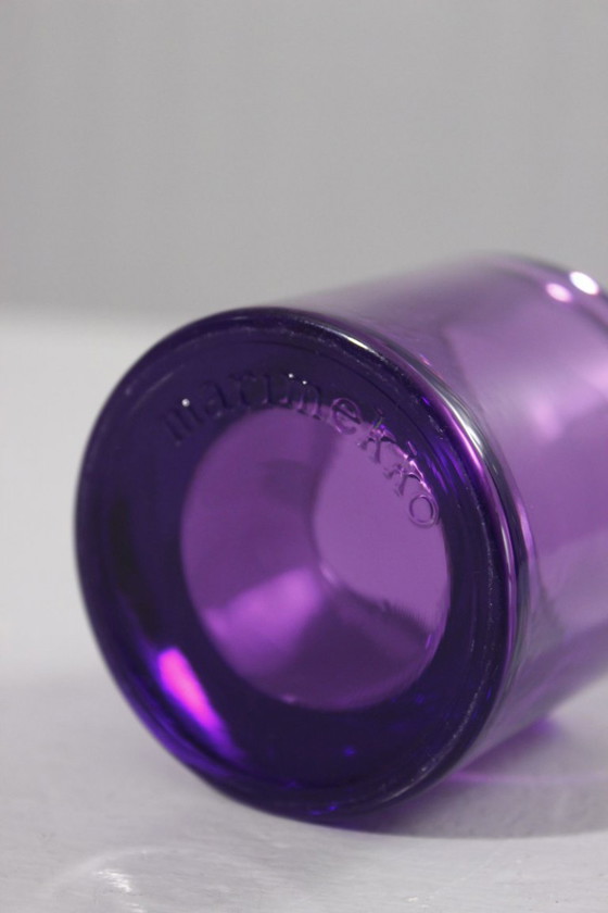 Image 1 of Iittala & Marimekko Finland - Vintage Kivi "Lilac" candle holder