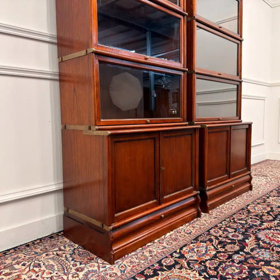 Acquistare un set di librerie inglesi originali Globe Wernicke? - Ampia scelta!, Ottone, Legno, Marrone (foto 6 di 15)