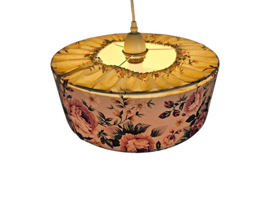 Image 1 of Philips - hanglamp -  NPD 28/00 - textiel - metaal - bakeliet - 1960's