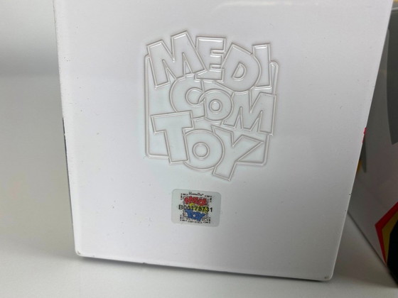 Image 1 of Bearbrick Michael Jordan 1992 Dream Team USA Jersey gold chrome 1000% MEDICOM toys 2021