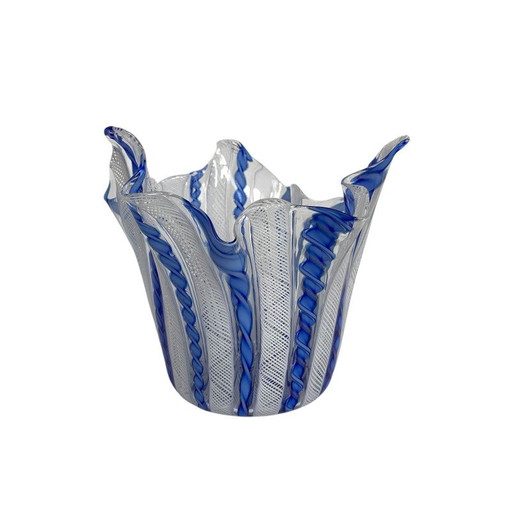 Fazzoletto Zanfirico Vase von Fulvio Bianconi für Venini, Venedig Murano, 1950er Jahre