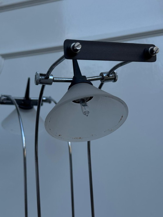 Lampe de table postmoderne de Fuder, Allemagne, années 1980 – Glass, Metal (photo 10 of 10)