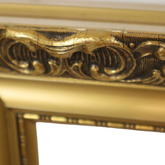 Image 1 of Marco clásico de madera antigua de estilo rococó