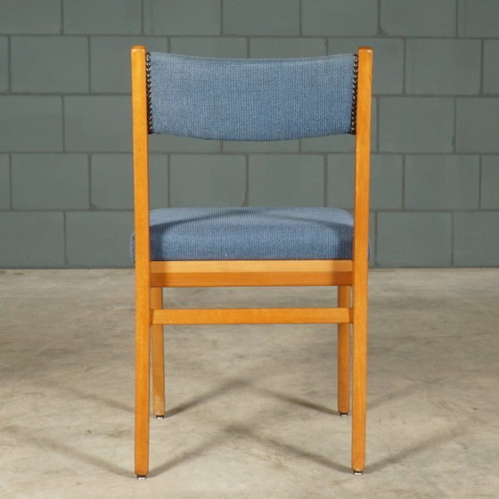 Image 1 of Set of 6 vintage dining chairs – blue