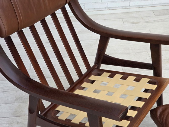 Anni '70, design danese di H.J.Wegner, poltrona schienale alto, modello GE530. – Hans Wegner, Poltrone, Legno (photo 2 of 26)