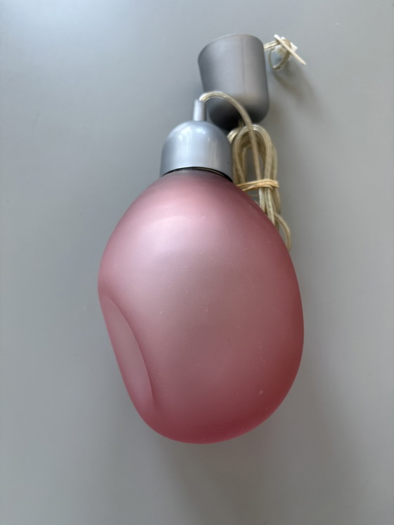 Image 1 of Vintage glass IKEA pendant lamp