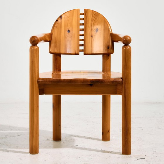 Image 1 of MK10982 Poltrona in pino di Rainer Daumiller per Hirtshals Savvaerk, Set di 2