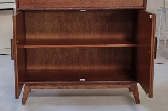Mid Century Secretaire – Vitrinekasten, Wood (photo 7 of 18)