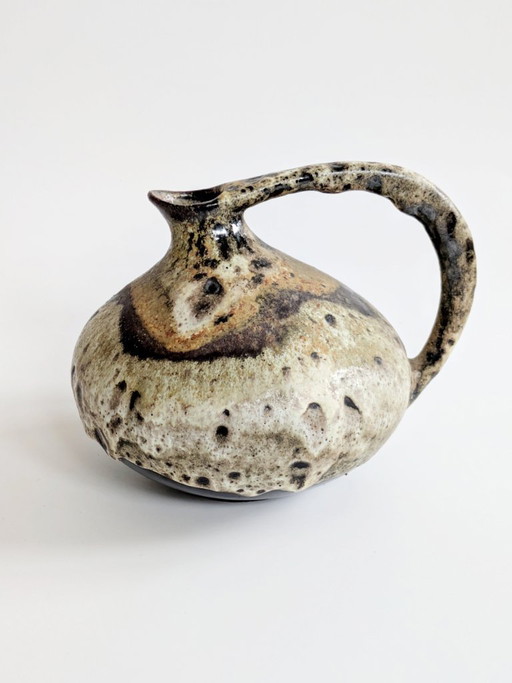 Ruscha Keramik 313 Vase Fat Lava, 1960s German Pottery, Kurt Tschörner Design