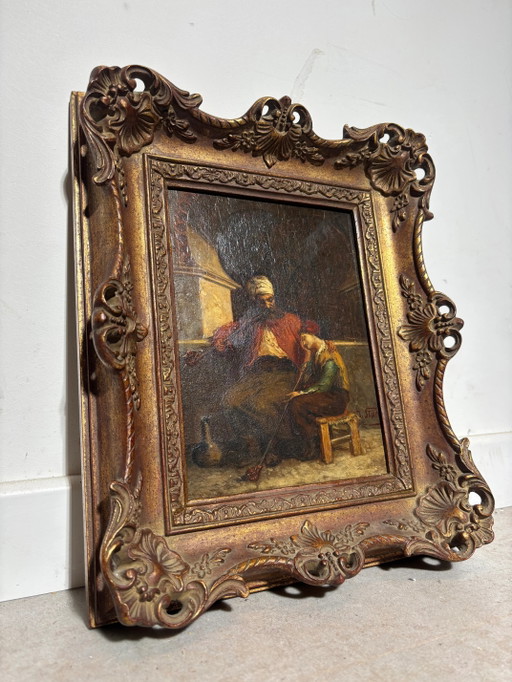 Óleo antiguo sobre tabla de Julius Joseph Gaspar Starck (1814–1884) – schilderijen tekeningen (photo 2 of 6)