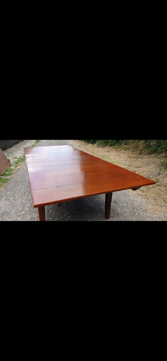 Image 1 of Schuitema Jugendstil Eetkamer Tafel Met Tussenbladen Max 240 Cm