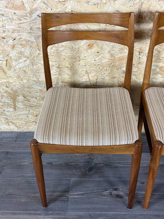 Image 1 of 2x 60s 70s Chair Dining Chair Mid - Century Danish Modern Design