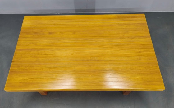 Image 1 of 1960s Scandinavian Solid Pine Coffee Table Minimalist Design