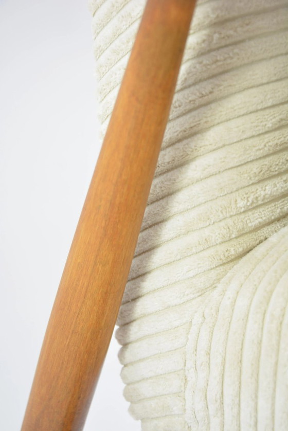 Image 1 of FOX fauteuils in crèmekleurig corduroy fluweel
