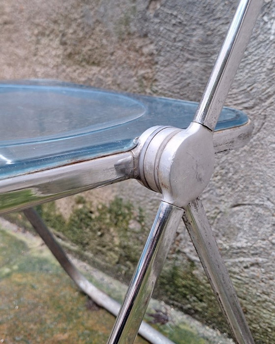 Image 1 of Sedia Plia in plexiglas blu di Giancarlo Piretti per Castelli