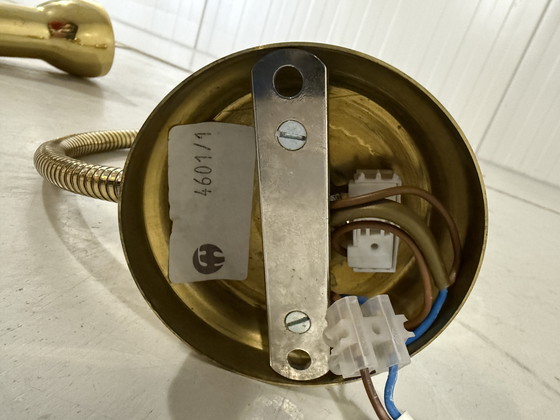 Image 1 of Lampade da parete flessibili in ottone, lampade da comodino, anni '60