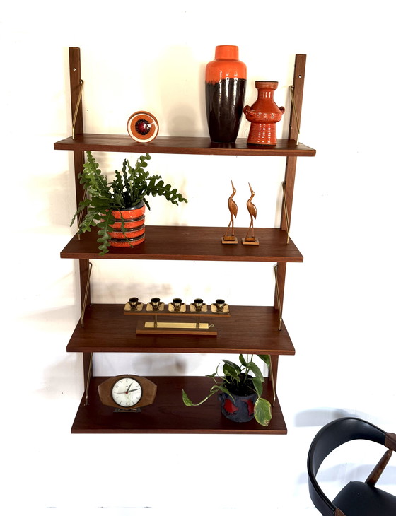 Image 1 of Sistema a parete vintage in teak, Poul Cadovius '60