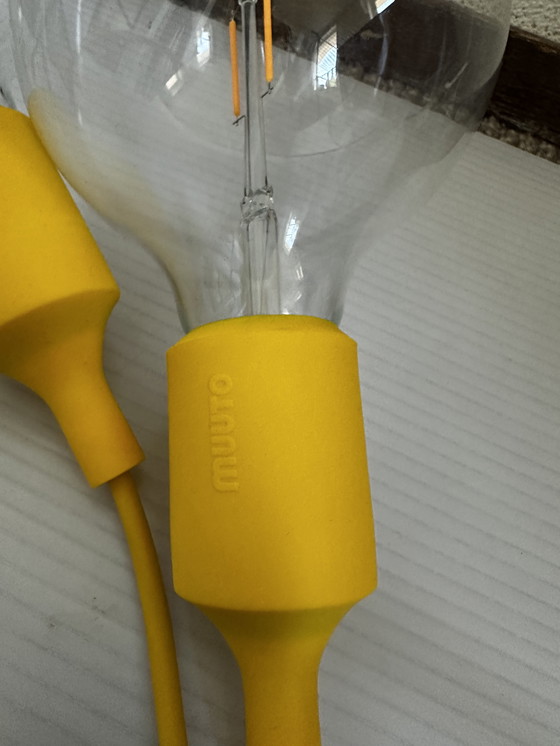 Image 1 of Muuto hanglamp fitting geel 2 stuks