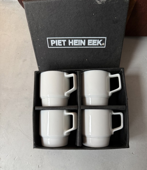 Image 1 of Piet Hein Eek – Pols Potten PHE-Becher – 4er-Set – weiß
