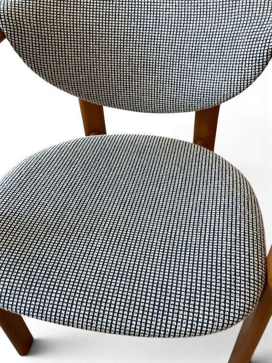 Image 1 of 4x Esszimmer Stuhl Chair - Danish Design - Mid Century - Massiv Holz