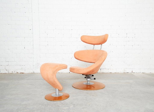 Set aus Peel Lounge Chair & Ottoman von Olav Eldøy für Stokke