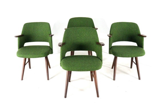 Image 1 of Set of 4 Pastoe chairs FT30 vintage upholstered