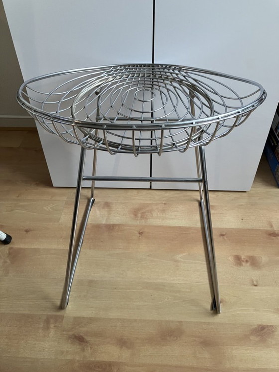 Image 1 of Chaise en fil de fer chromée Pastoe