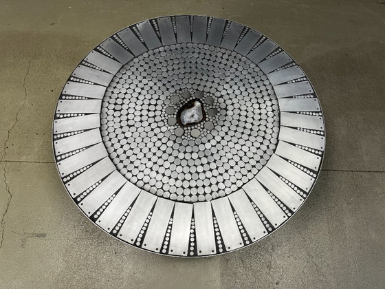 Image 1 of Tavolino da caffè in mosaico di Raf Verjans, anni '70