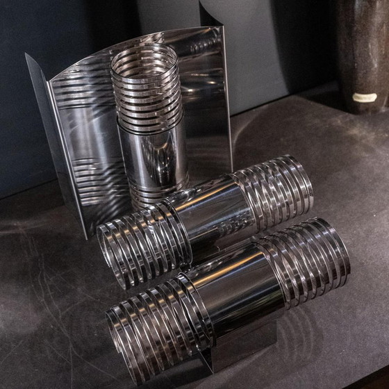 Space Age Spiral Spring Wall Lights in Chromed Steel, 1970s, Set of 2 – Design (photo 7 of 18)