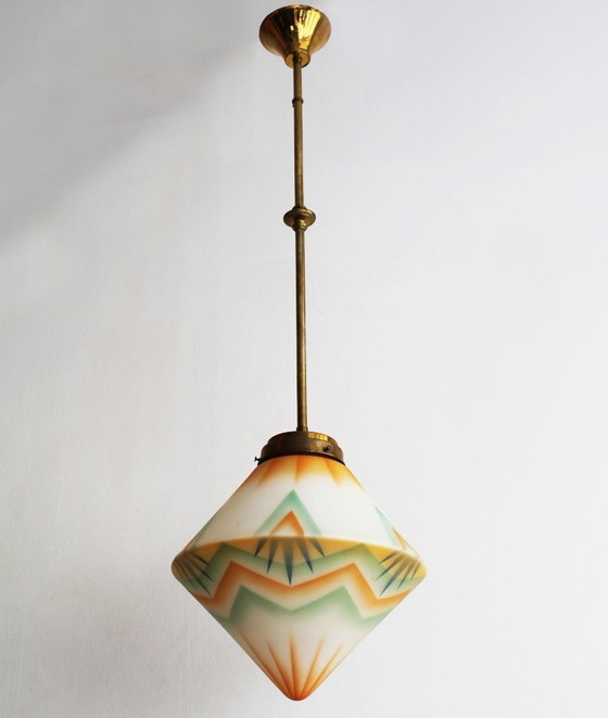 Image 1 of Rara lampada da soffitto Art Deco del 1930