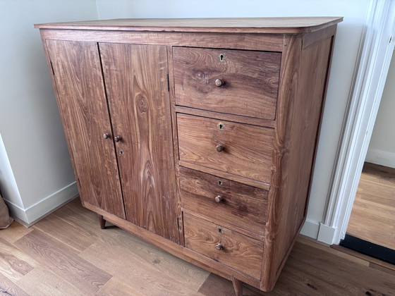 Image 1 of Teakhouten kast