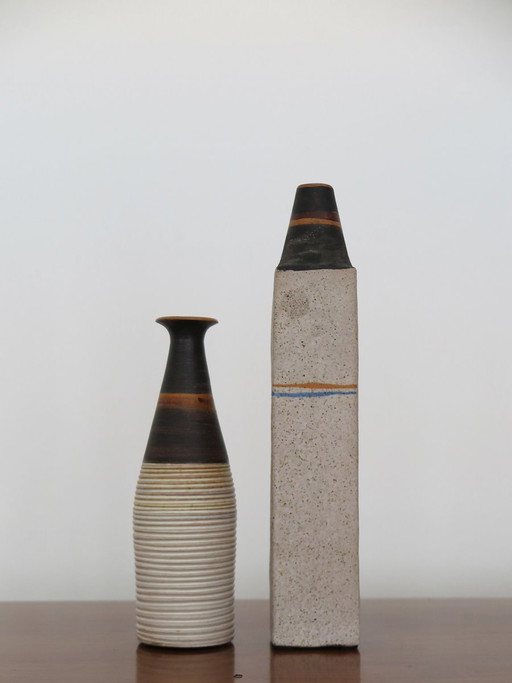 Vases en céramique d'Ivo Sassi, années 50, lot de 2
