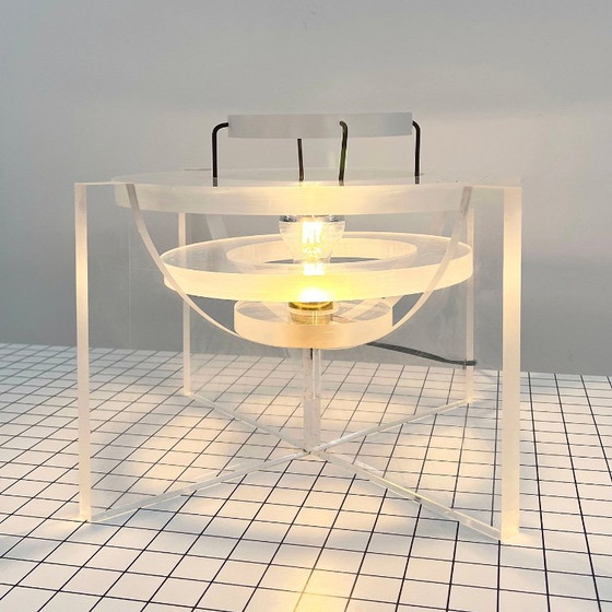Image 1 of Sculptural Table Lamp in Acrylic, 1970s