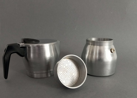 Image 1 of Guido Bergna "Susy Express' bauhaus mocha pot Italy 1980