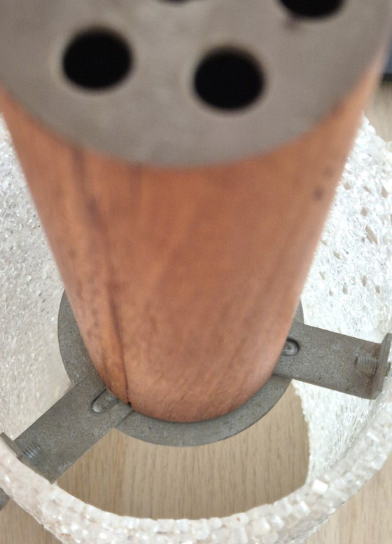 Image 1 of Vintage hanglamp – Teak & Graniethars - Scandinavische lamp uit de jaren 1960-1970
