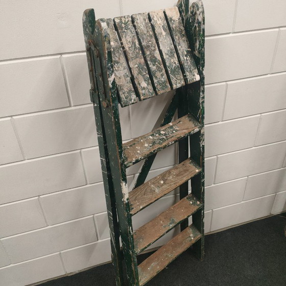 Image 1 of Decoratieve vintage schildersladder 