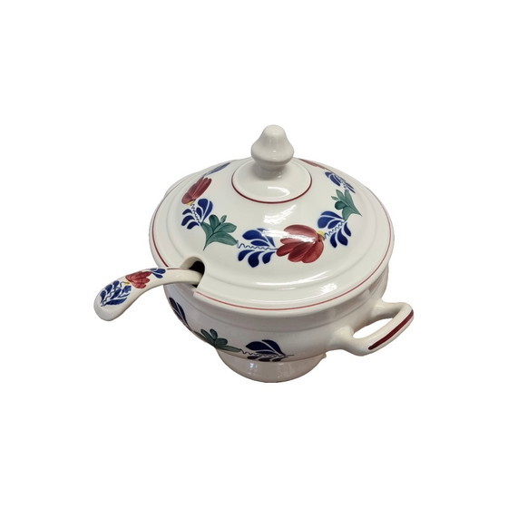 Image 1 of Sopera Boch Boerenbont con cuchara, finales del siglo XX