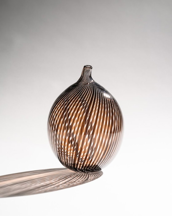 Image 1 of Rosenthal Glasstudio Filigrana Vase Duo – Mario Colelli & Hertha Bengtson · Limited Edition Art Glass, Germany