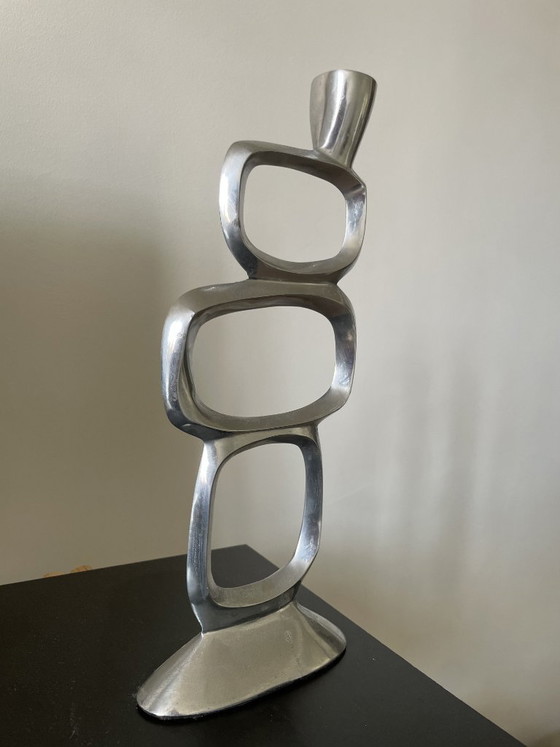 Scultura di Matthew Hilton degli anni '80 – Portacandele, Aluminium (photo 3 of 9)